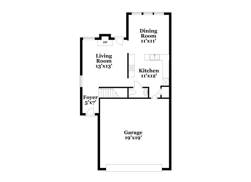 1,855/Mo, 3832 Pin Oak Road Raleigh, NC 27604 Floor Plan View