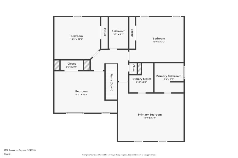 2,590/Mo, 1032 Breeze Ln Clayton, NC 27520 Floor Plan View 2