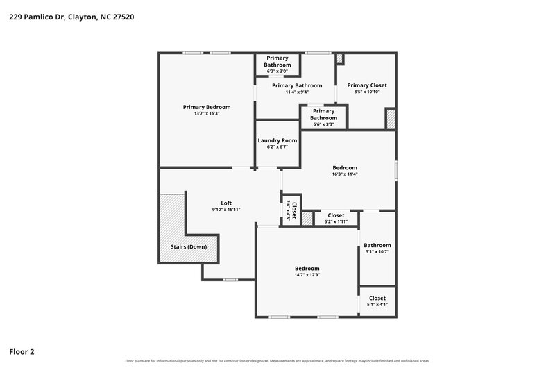 1,955/Mo, 229 Pamlico Dr Clayton, NC 27520 Floor Plan View 3