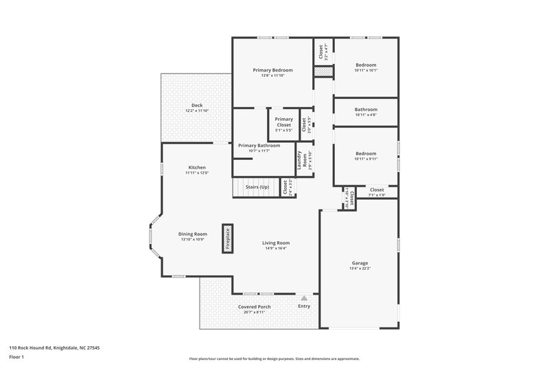 2,170/Mo, 110 Rock Hound Rd Knightdale, NC 27545 Floor Plan View