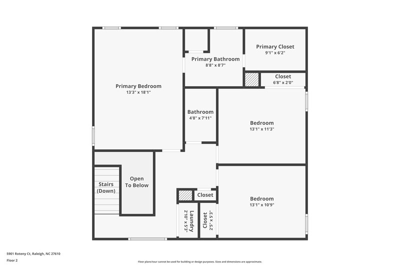 1,755/Mo, 5901 Roteny Ct Raleigh, NC 27610 Floor Plan View 2