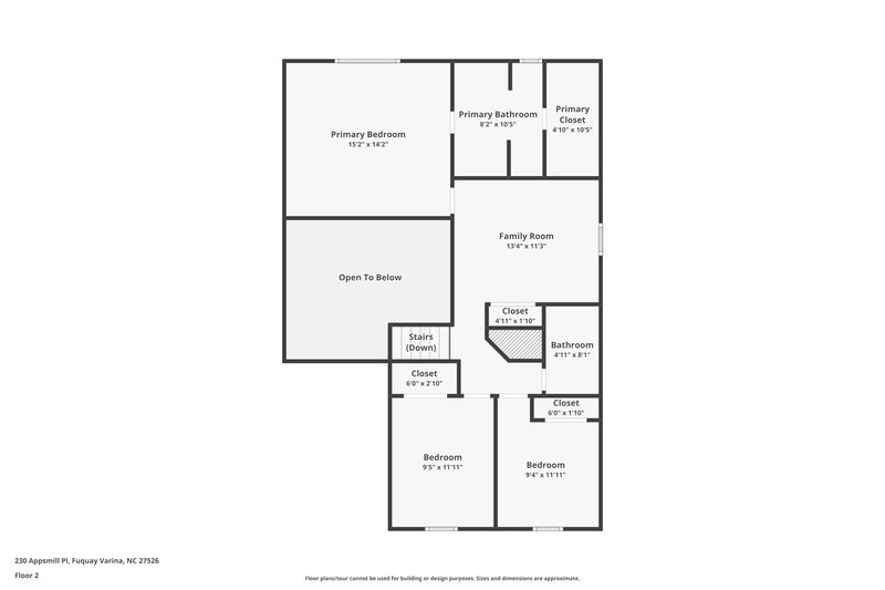 1,705/Mo, 230 Appsmill Pl Fuquay Varina, NC 27526 Floor Plan View 2