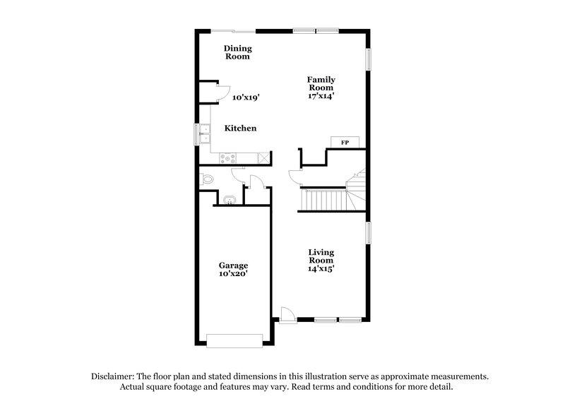 1,915/Mo, 3651 Marshlane Way Raleigh, NC 27610 Floor Plan View