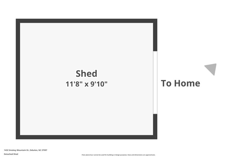 1,780/Mo, 1432 Smokey Mountain Dr Zebulon, NC 27597 Floor Plan View