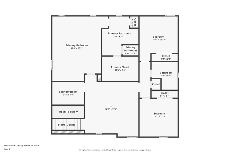 2,410/Mo, 231 Pilsen Dr Fuquay Varina, NC 27526 Floor Plan View 2