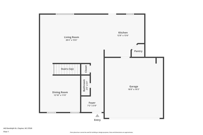 1,745/Mo, 442 Randolph Dr Clayton, NC 27520 Floor Plan View