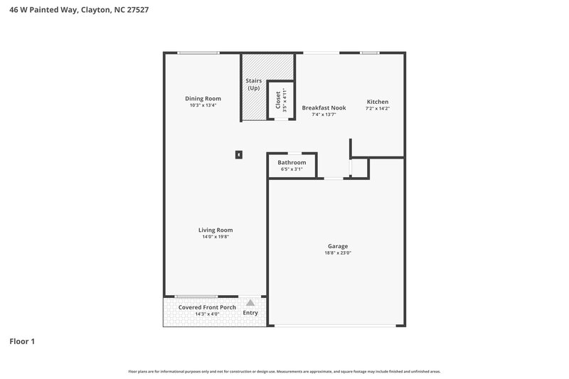 2,045/Mo, 46 W Painted Way Clayton, NC 27527 Floor Plan View