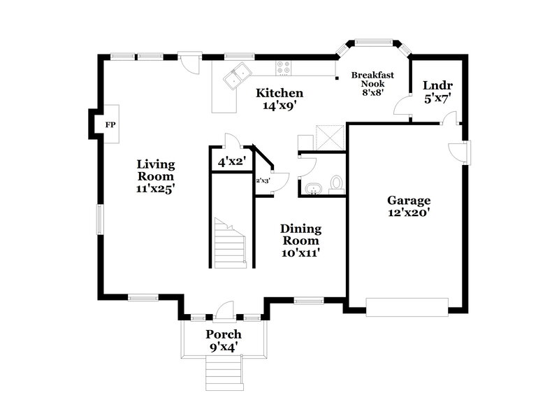 2,320/Mo, 2821 Clerkenwell Way Raleigh, NC 27603 Floor Plan View
