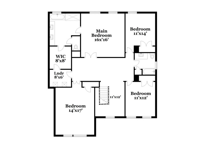2,640/Mo, 7435 Birchshire Dr Raleigh, NC 27616 Floorplan View 2