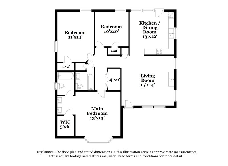 2,430/Mo, 2 W Boxley Dr Wendell, NC 27591 Floor Plan View
