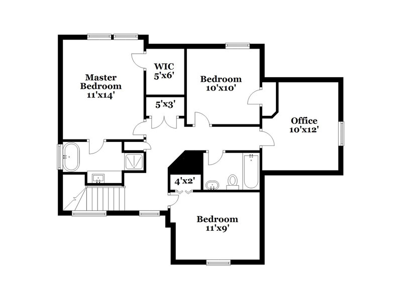 2,130/Mo, 6333 Saybrooke Dr Raleigh, NC 27604 Floor Plan View