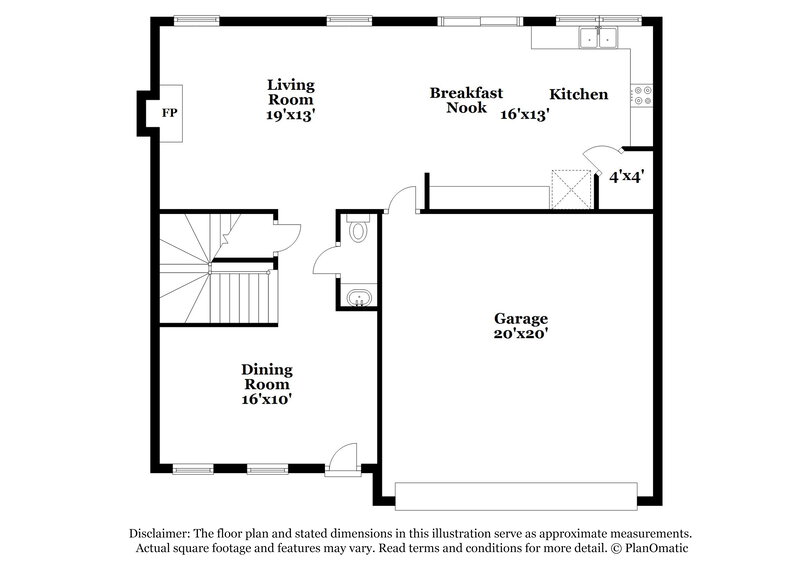 3,420/Mo, 844 Stackhurst Way Wake Forest, NC 27587 Floor Plan View