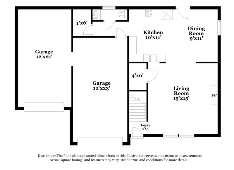 2,190/Mo, 19 Tang Cir Garner, NC 27529 Floor Plan View 2