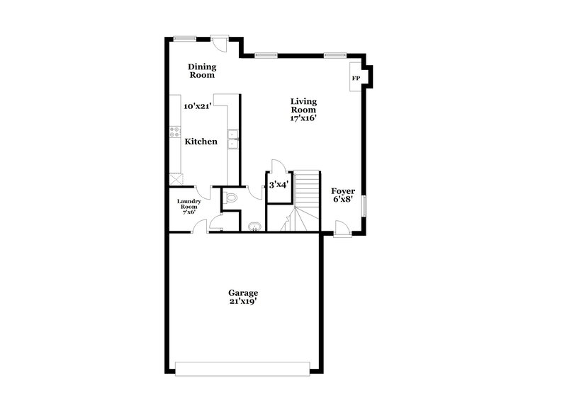 1,980/Mo, 508 McCarthy Dr Clayton, NC 27527 Floor Plan View 2