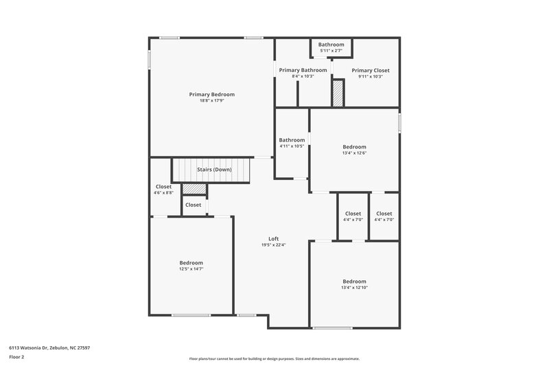2,105/Mo, 6113 Watsonia Dr Zebulon, NC 27597 Floor Plan View 2