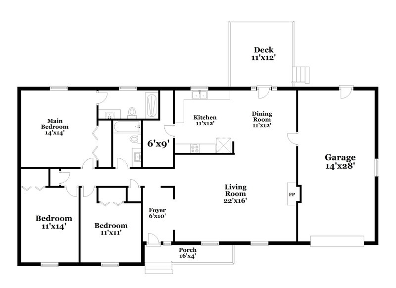 2,065/Mo, 1509 Kempsey Cir Fuquay Varina, NC 27526 Floor Plan View