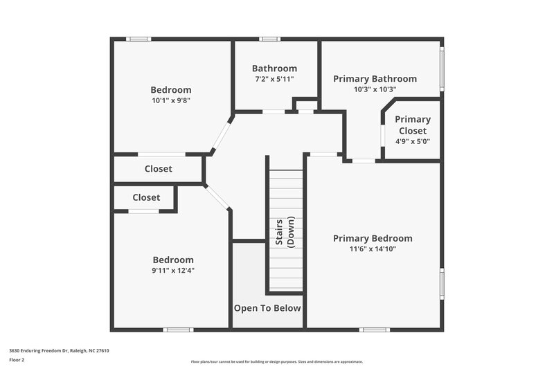 2,080/Mo, 3630 Enduring Freedom Dr Raleigh, NC 27610 Floor Plan View 2