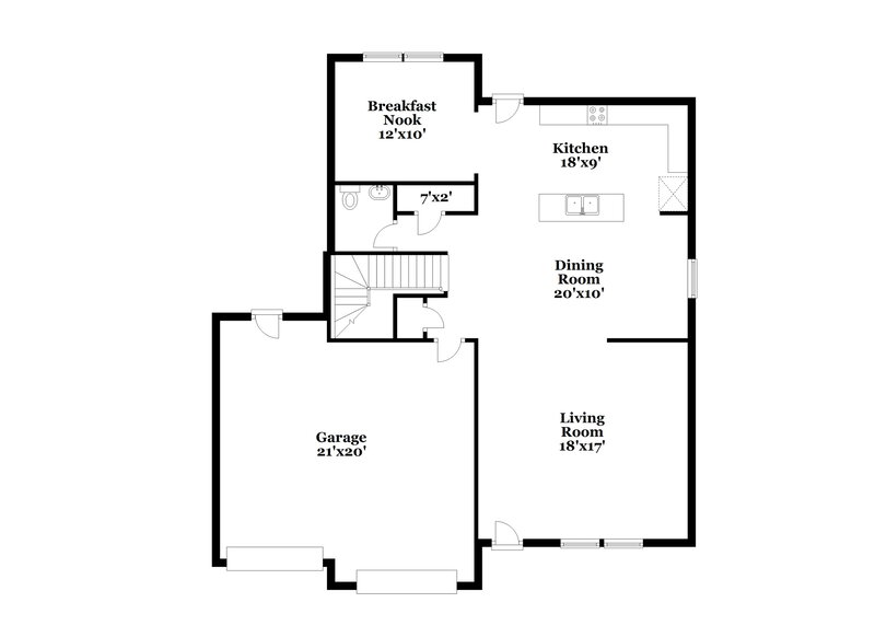 1,880/Mo, 313 Todd Hill Dr Wendell, NC 27591 Floor Plan View