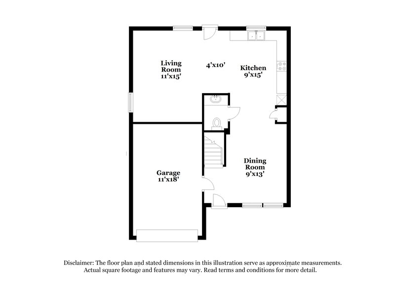 1,875/Mo, 98 Pumpkin Hill Rdg Clayton, NC 27520 Floorplan View
