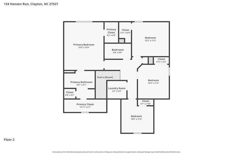 2,040/Mo, 124 Hansen Run Clayton, NC 27527 Floorplan View 2