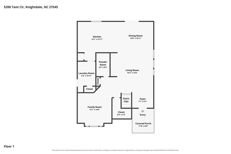 2,090/Mo, 5200 Tant Cir Knightdale, NC 27545 Floor Plan View