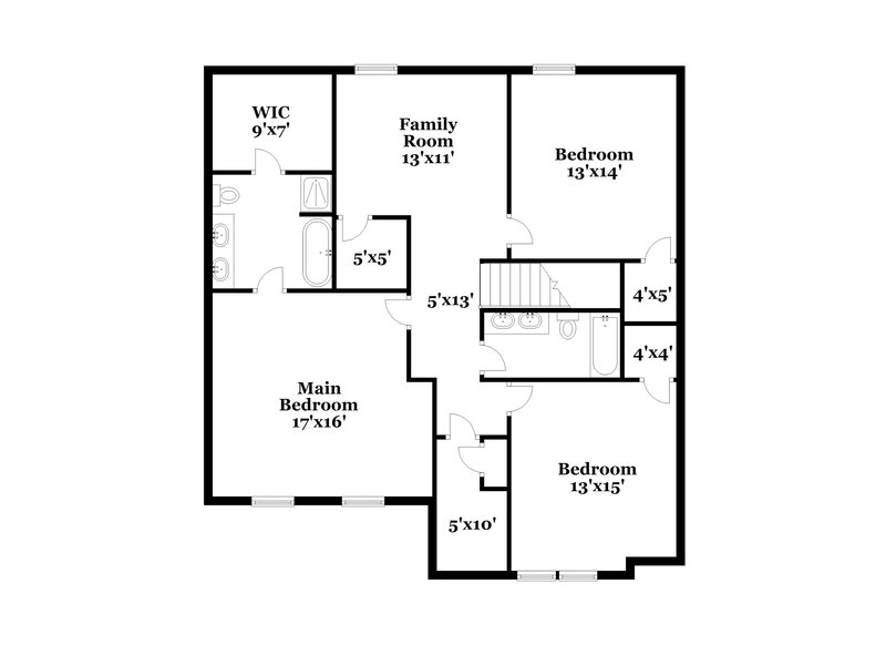 1,850/Mo, 8016 Spiderlily Ct Zebulon, NC 27597 Floor Plan View