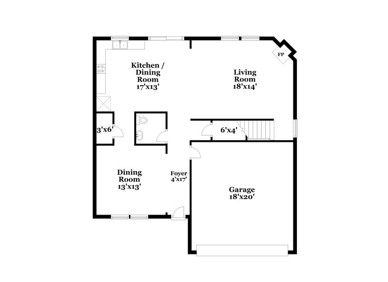 1,850/Mo, 8016 Spiderlily Ct Zebulon, NC 27597 Floor Plan View 2