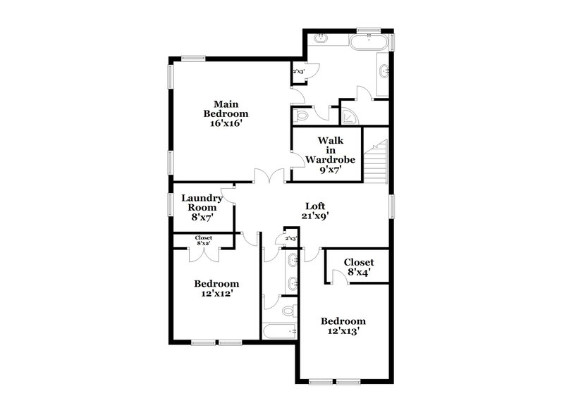 2,100/Mo, 519 Dawley Dr Fuquay Varina, NC 27526 Floor Plan View 2