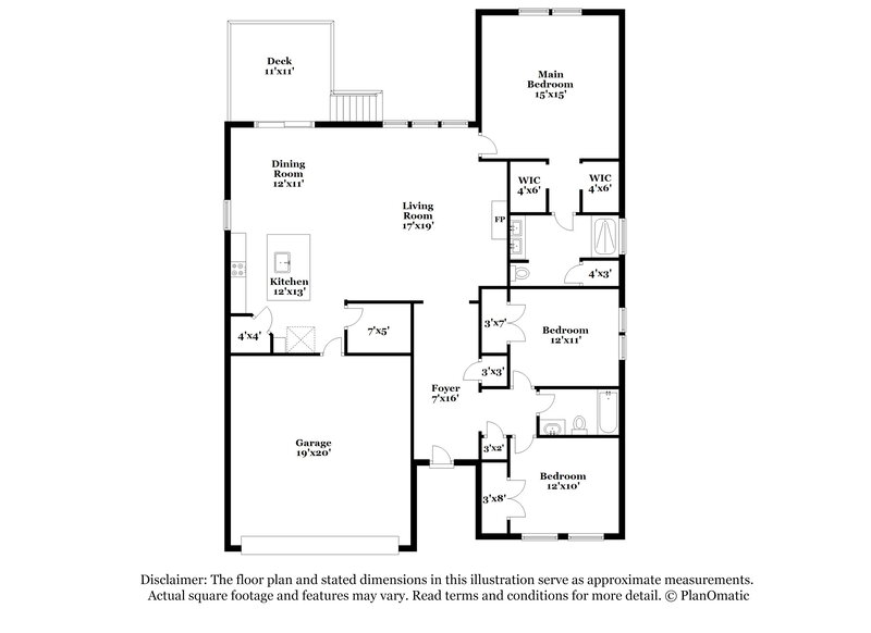 2,230/Mo, 194 W Lumber Ct Clayton, NC 27520 Floor Plan View
