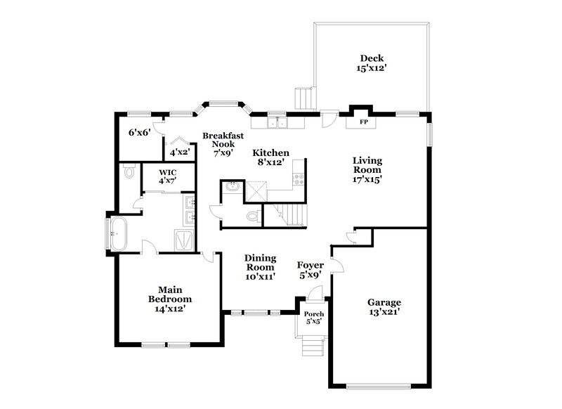 1,945/Mo, 1011 Laurens Way Knightdale, NC 27545 Floor Plan View