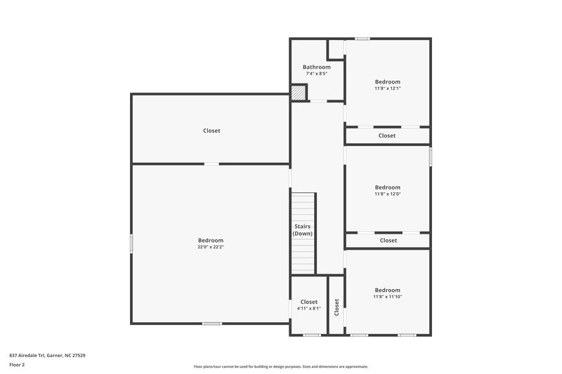 2,655/Mo, 837 Airedale Trail Garner, NC 27529 Floor Plan View 2