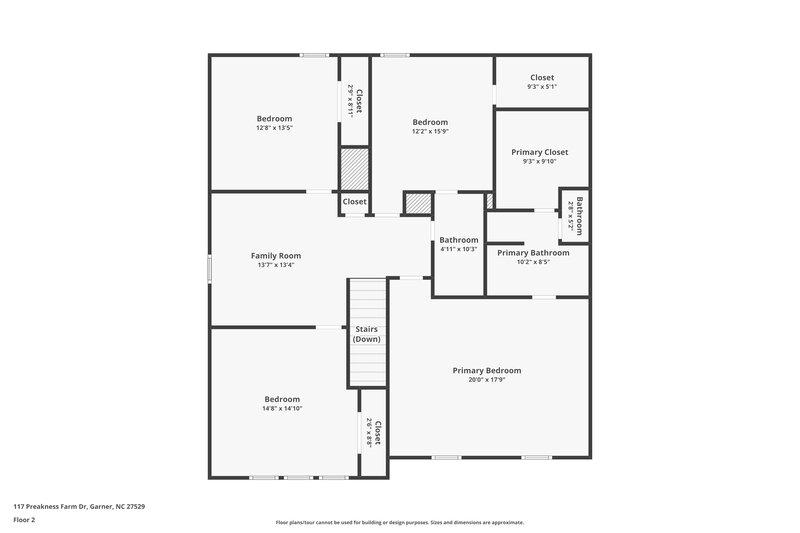 3,900/Mo, 117 Preakness Farm Dr Garner, NC 27529 Floor Plan View 2