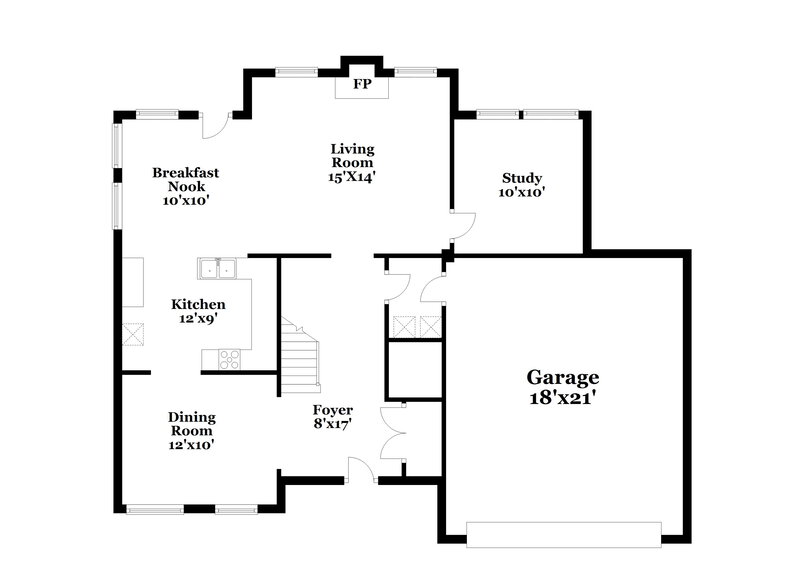 2,325/Mo, 3005 Gross Ave Wake Forest, NC 27587 Floor Plan View