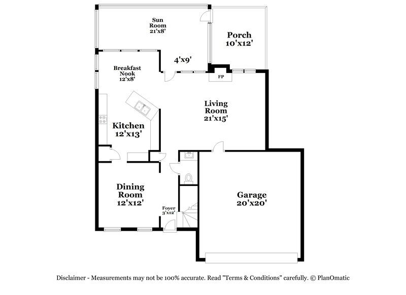 2,470/Mo, 2217 Laurel Valley Way Raleigh, NC 27604 Floor Plan View