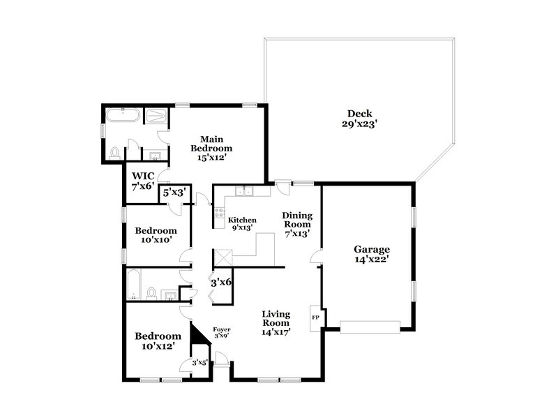 2,160/Mo, 2100 Havering Pl Raleigh, NC 27604 Floor Plan View