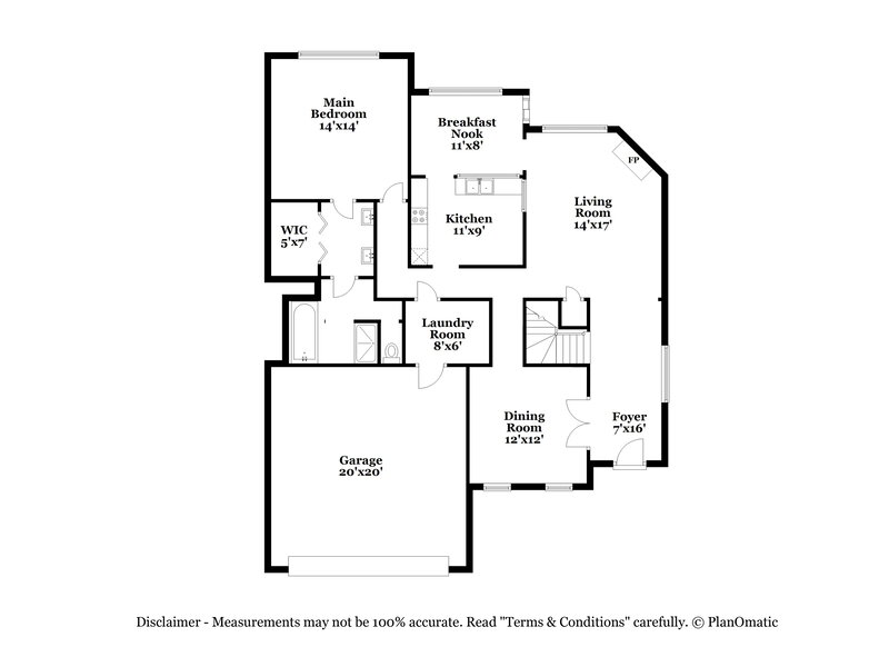 2,395/Mo, 1924 Spanish Bay Ct Raleigh, NC 27604 Floor Plan View 2