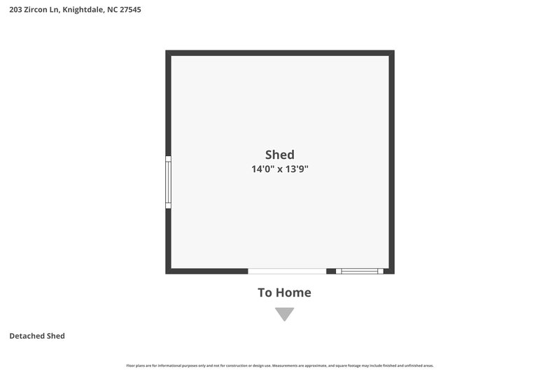 1,860/Mo, 203 Zircon Ln Knightdale, NC 27545 Floor Plan View 2