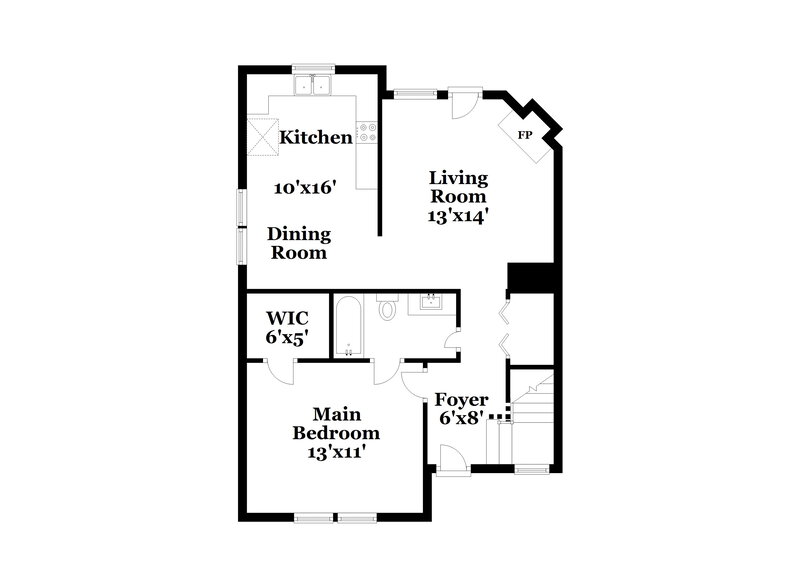 1,910/Mo, 4909 Windblown Ct Raleigh, NC 27616 Floorplan View