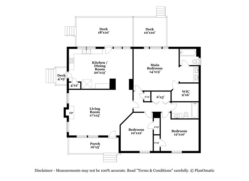 1,830/Mo, 1509 Long Cove Ct Raleigh, NC 27604 Floor Plan View