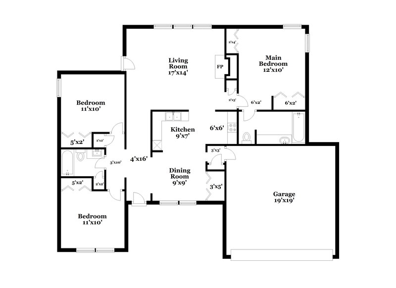 1,885/Mo, 605 Three Meadows Rd Fuquay Varina, NC 27526 Floor Plan View