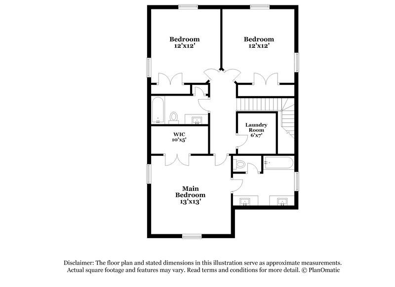 1,820/Mo, 424 N Allen Wake Forest, NC 27587 Floorplan View