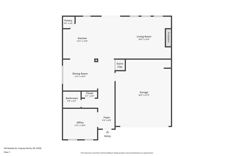 1,930/Mo, 534 Dawley Dr Fuquay Varina, NC 27526 Floor Plan View 2