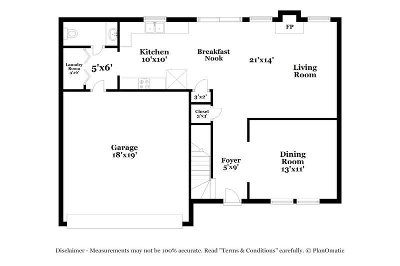 2,070/Mo, 3928 Tyler Bluff Ln Raleigh, NC 27616 Floor Plan View