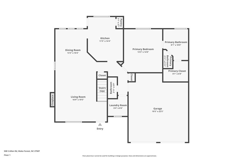 2,035/Mo, 508 S Allen Rd Wake Forest, NC 27587 Floor Plan View