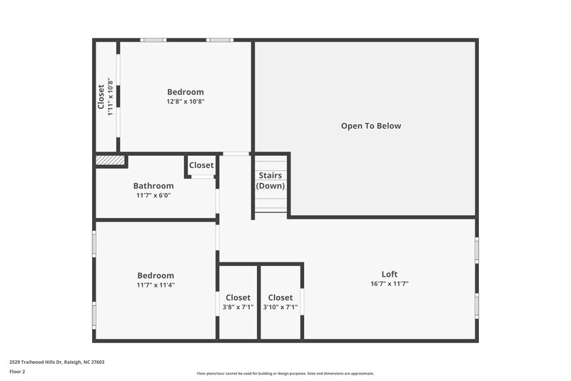 2,465/Mo, 2529 Trailwood Hills Dr Raleigh, NC 27603 Floor Plan View