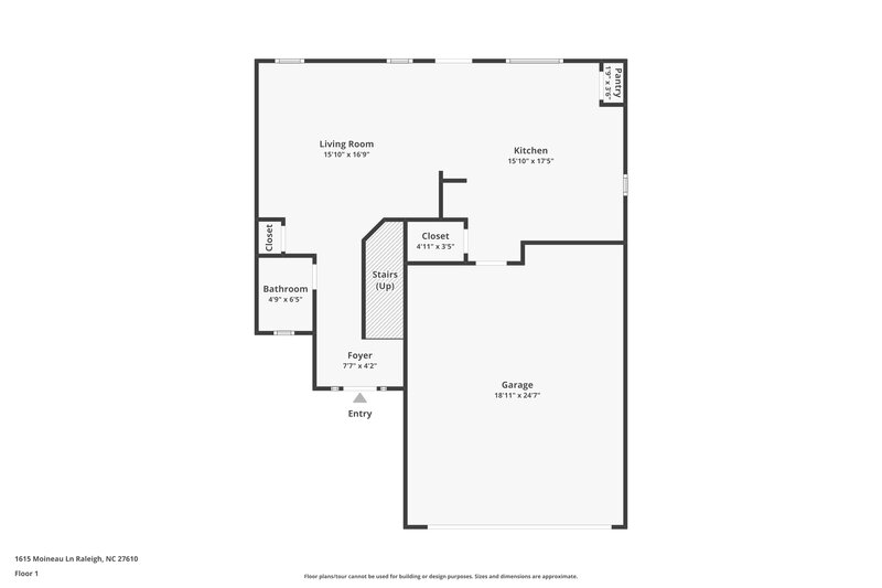 2,740/Mo, 1615 Moineau Ln Raleigh, NC 27610 Floor Plan View