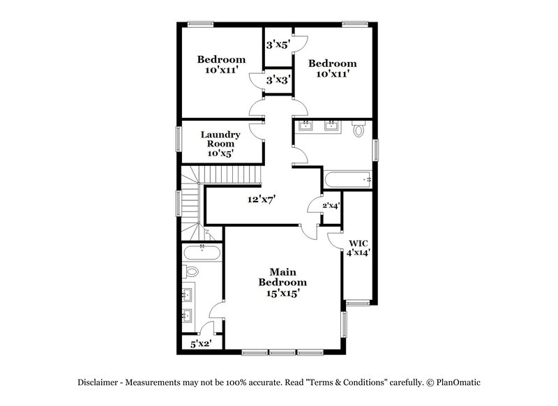 1,900/Mo, 3775 Marshlane Way Raleigh, NC 27610 Floor Plan View 2