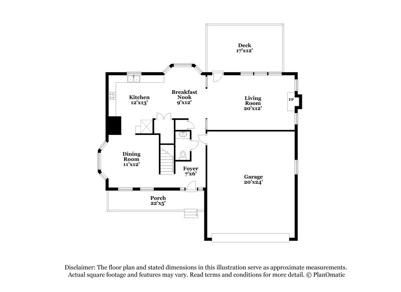 2,190/Mo, 4613 Landover Dale Dr Raleigh, NC 27616 Floor Plan View