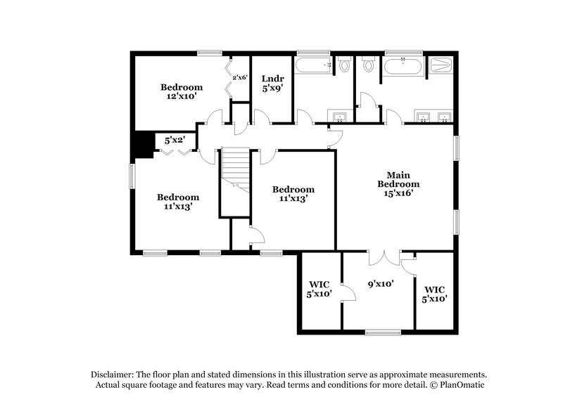 2,190/Mo, 4613 Landover Dale Dr Raleigh, NC 27616 Floor Plan View 2