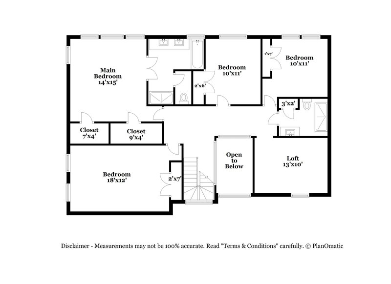 2,790/Mo, 3400 Duveneck Dr Raleigh, NC 27616 Floor Plan View 2